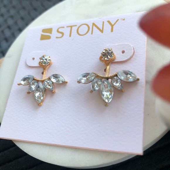 stony Jewelry - Rhinestone Earrings